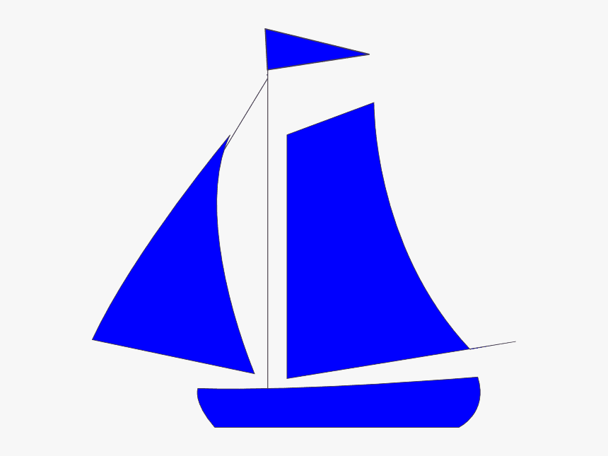 Blue Sailboat clipart free