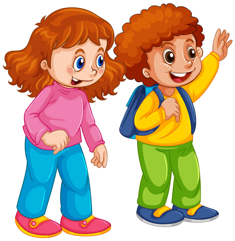 Boy and Girl clipart 1