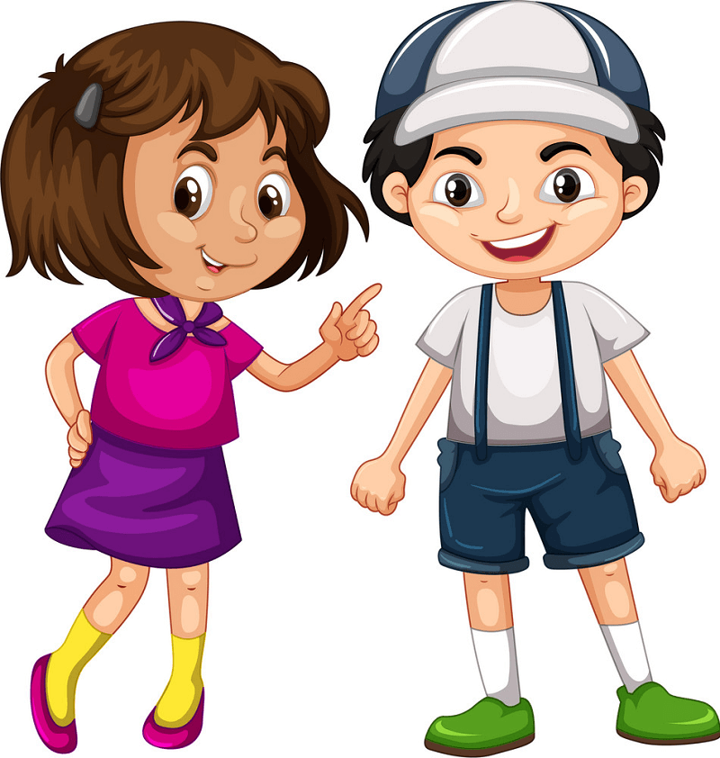 Boy and Girl clipart free