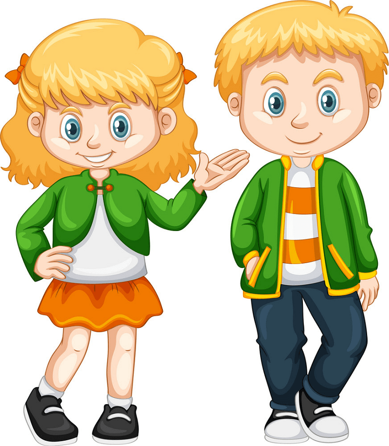 Boy and Girl clipart png