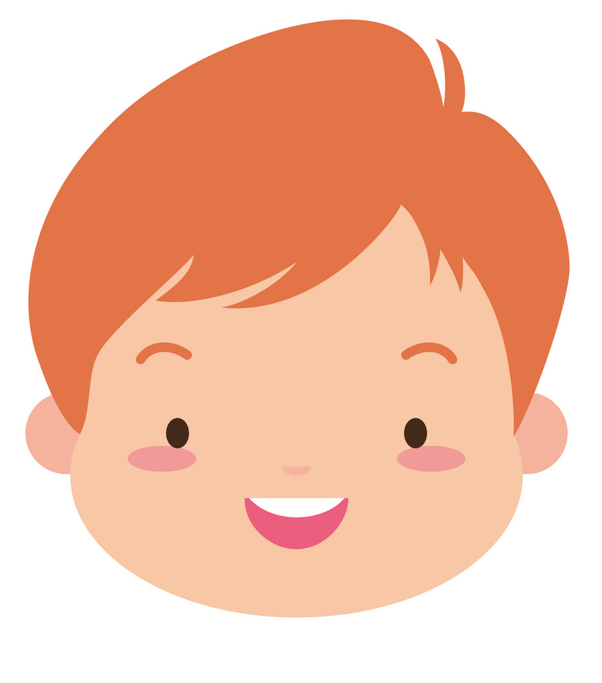 Boy with Happy Face clipart