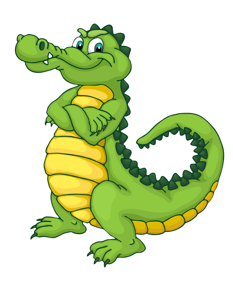 Cartoon Alligator clipart transparent