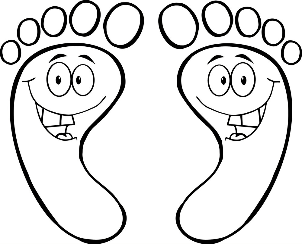 Cartoon Feet clipart transparent