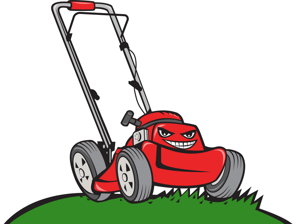 Cartoon Lawn Mower clipart
