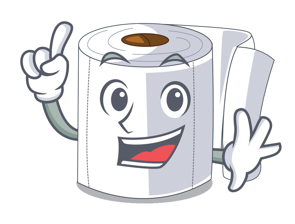 Cartoon Toilet Paper clipart transparent 2