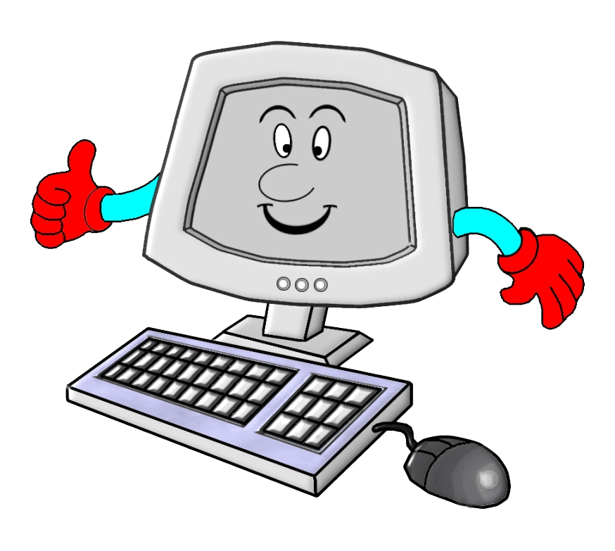 Clipart Cartoon Computer transparent