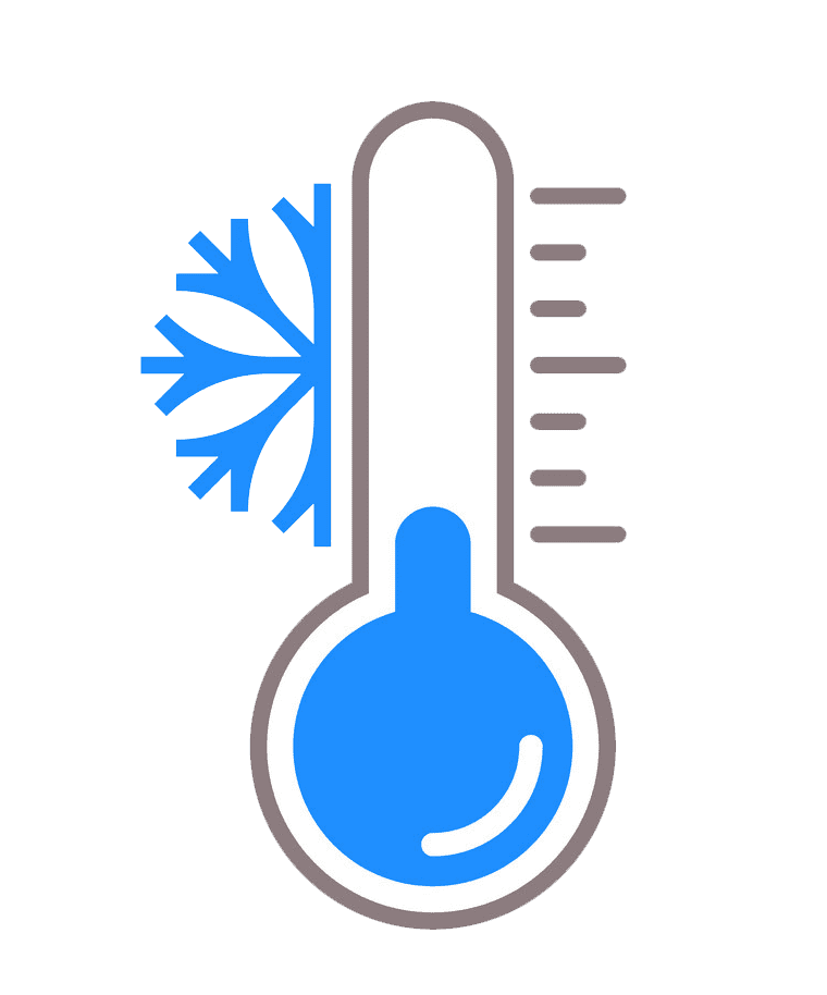 Cold Thermometer clipart transparent