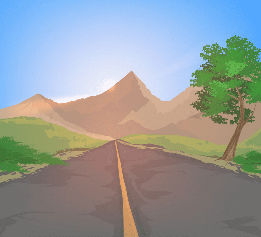 Country Road clipart free