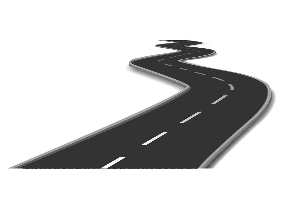 Curved Road clipart