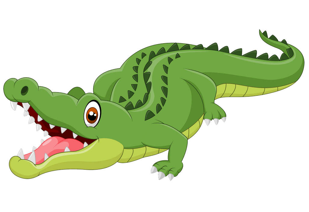 Cute Alligator clipart transparent 1