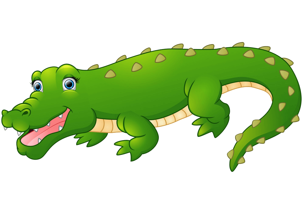 Cute Alligator clipart transparent 4