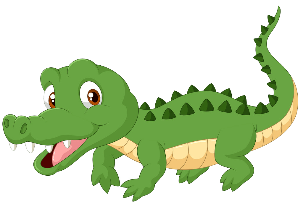 Cute Alligator clipart transparent 6