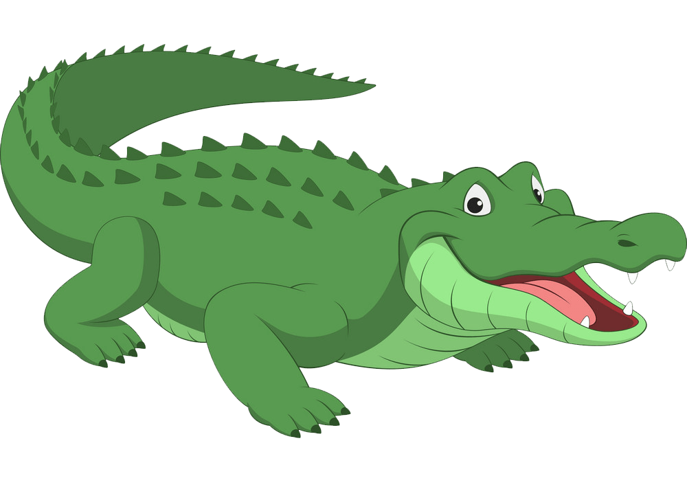 Cute Alligator clipart transparent