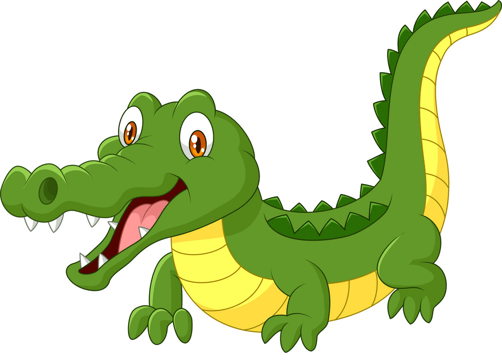 Cute Alligator clipart