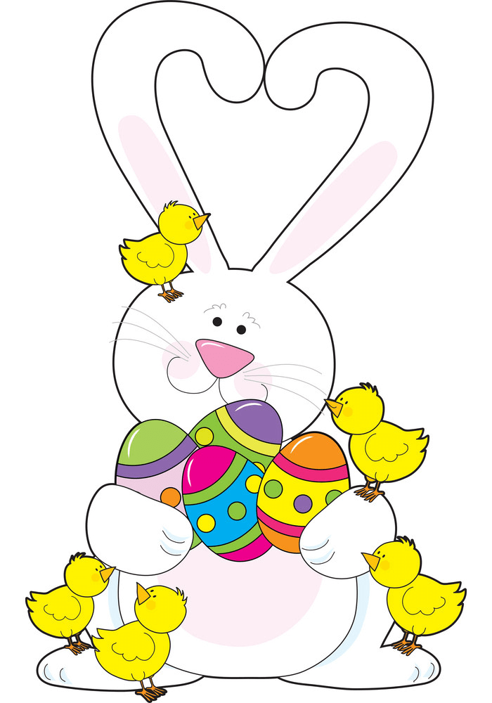 Cute Easter Bunny clipart