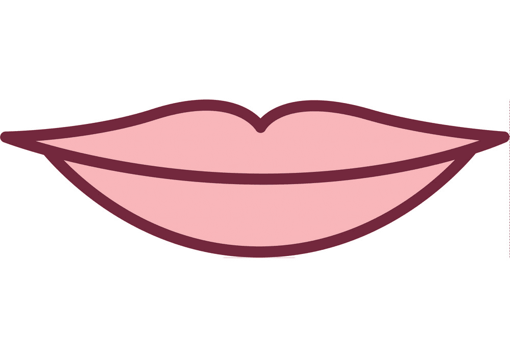 Cute Pink Lips clipart