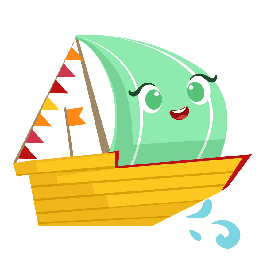 Cute Sailboat clipart free