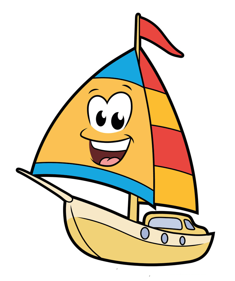 Cute Sailboat clipart