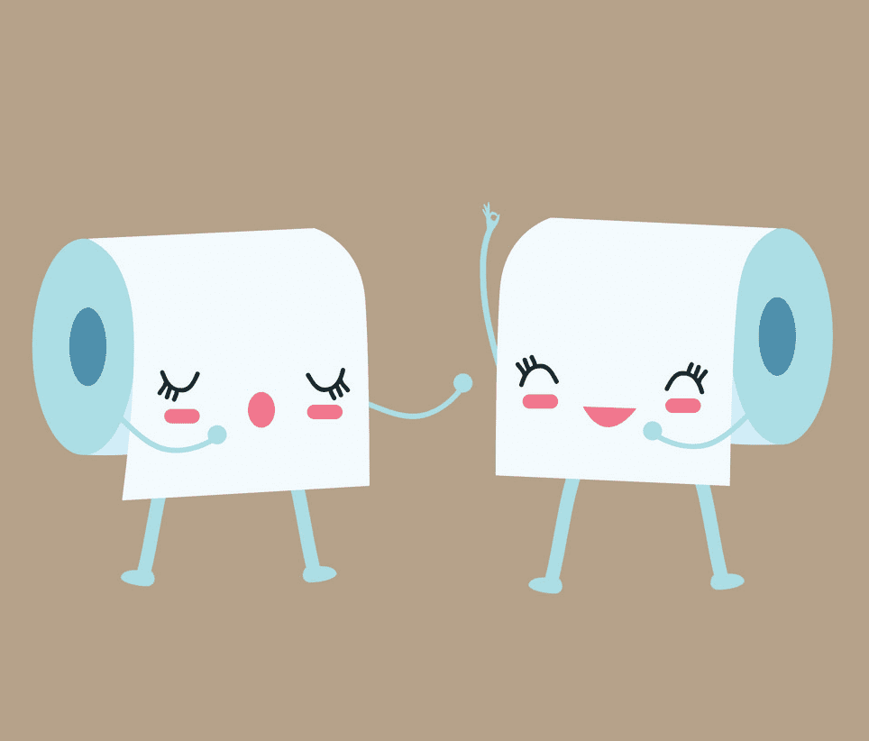 Cute Toilet Paper clipart