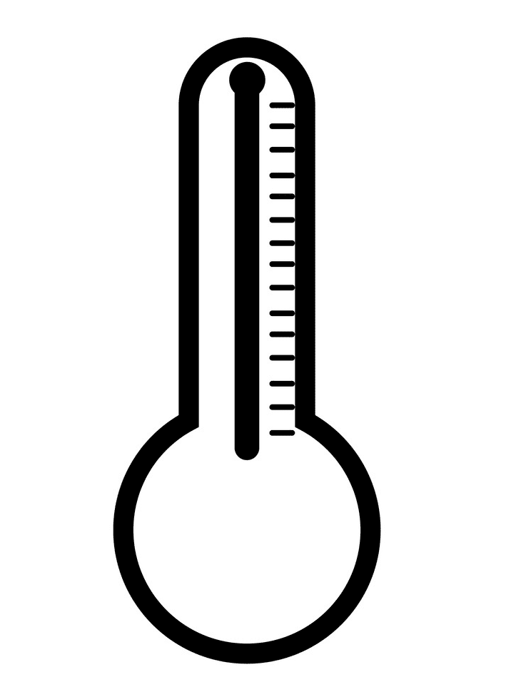 Download Thermometer Clipart Black and White