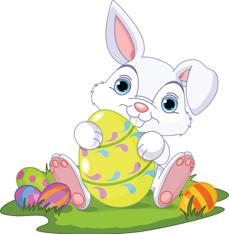Easter Rabbit clipart transparent background