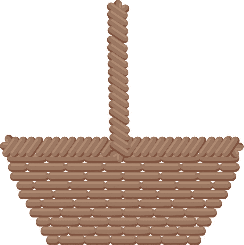 Empty Easter Basket clipart