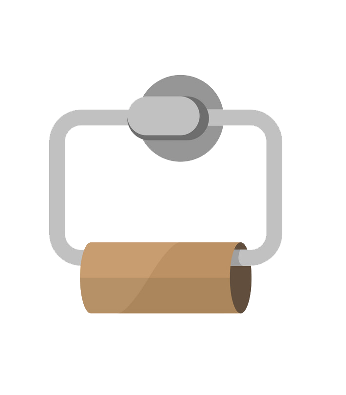 Empty Toilet Paper clipart transparent