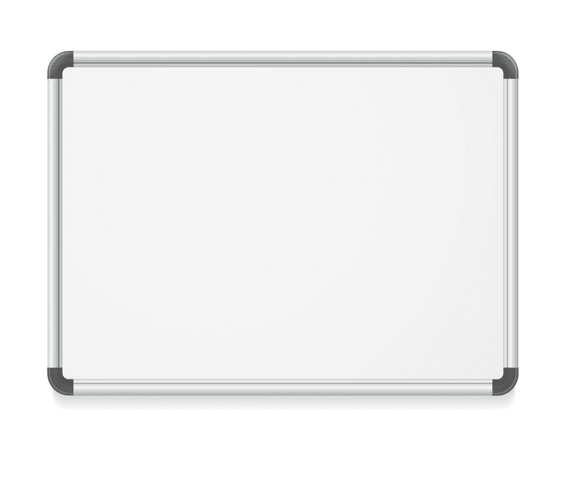 Empty Whiteboard clipart