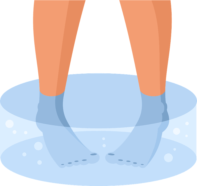 Feet in Water clipart