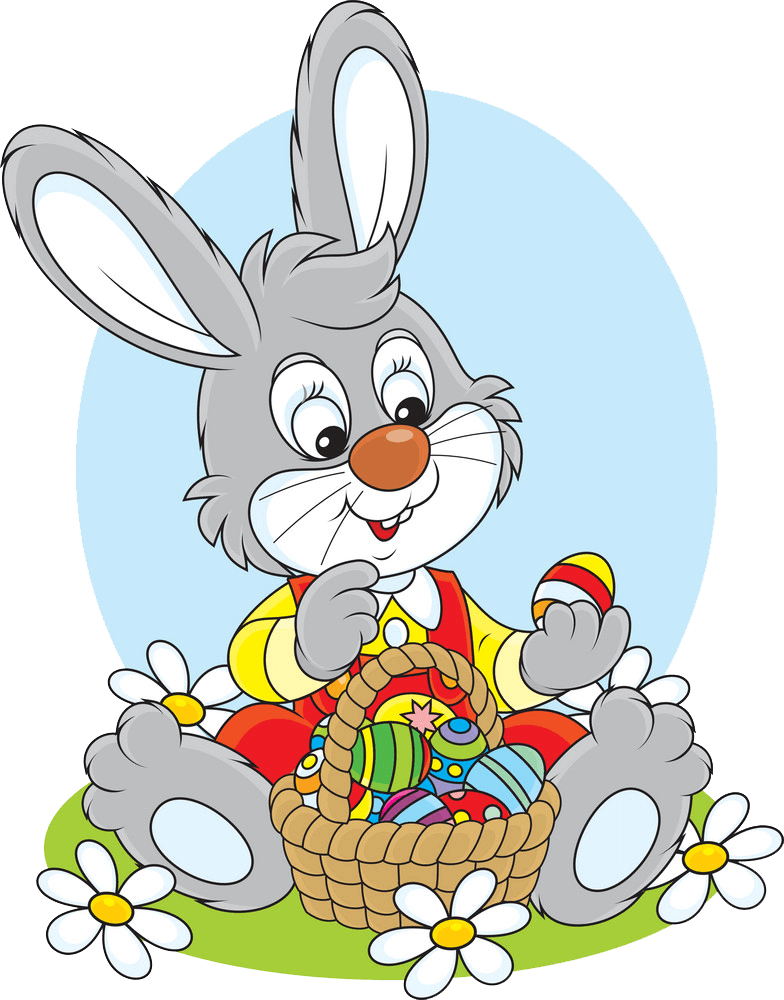 Free Easter Rabbit clipart transparent