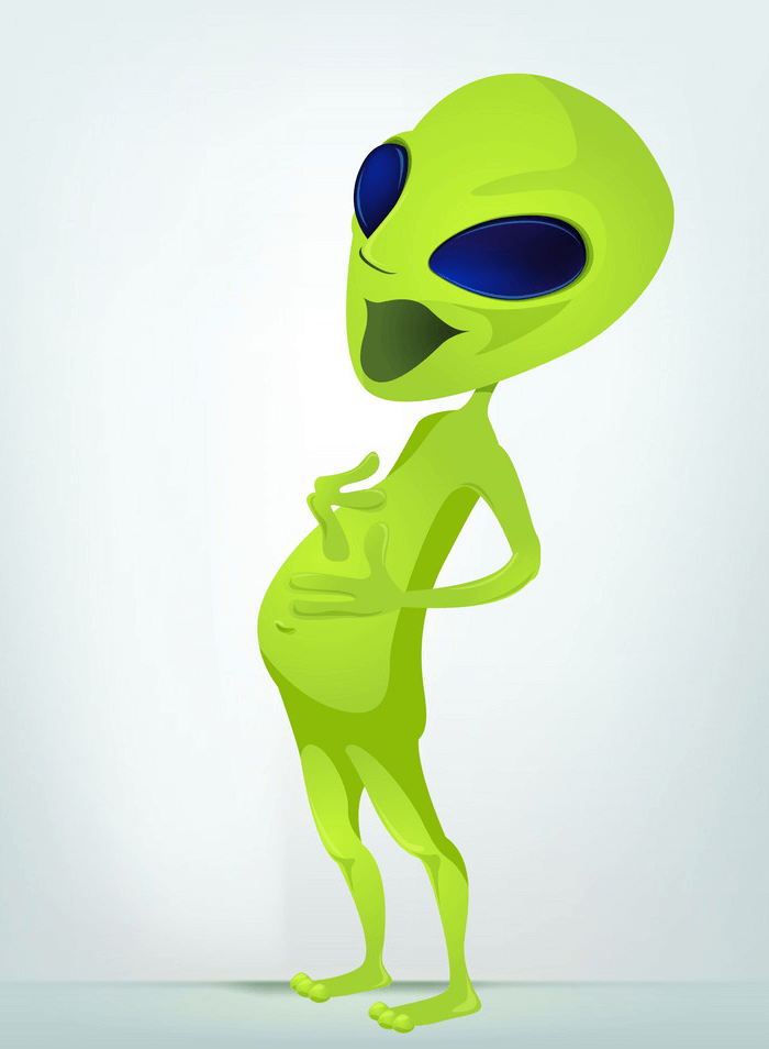 Funny Alien clipart