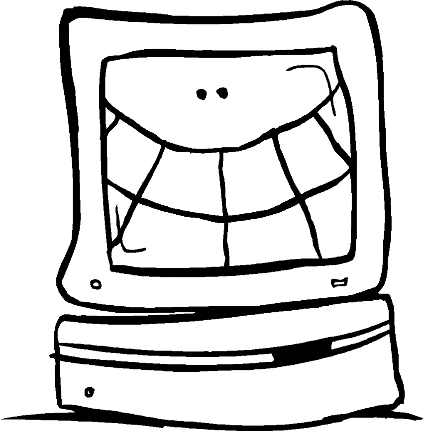 Funny Computer clipart free