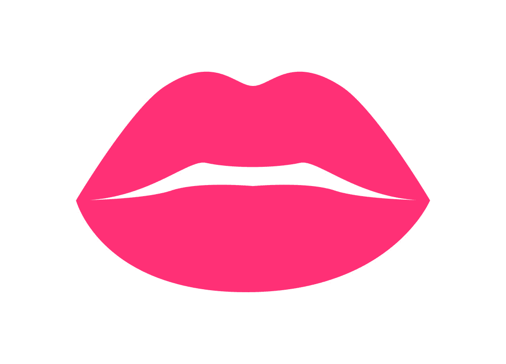 Glossy Pink Lips clipart