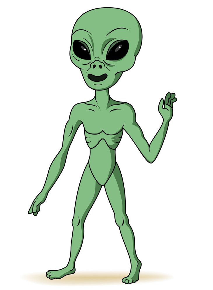 Green Alien clipart png