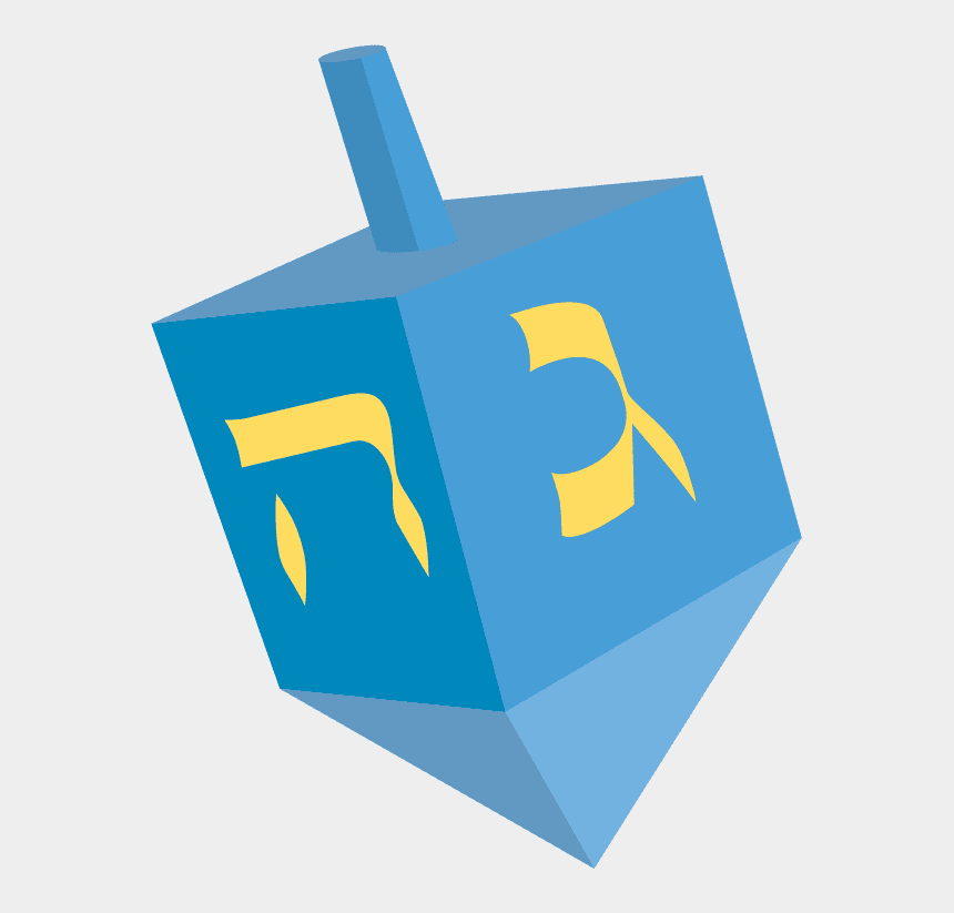 Hanukkah Dreidel clipart free