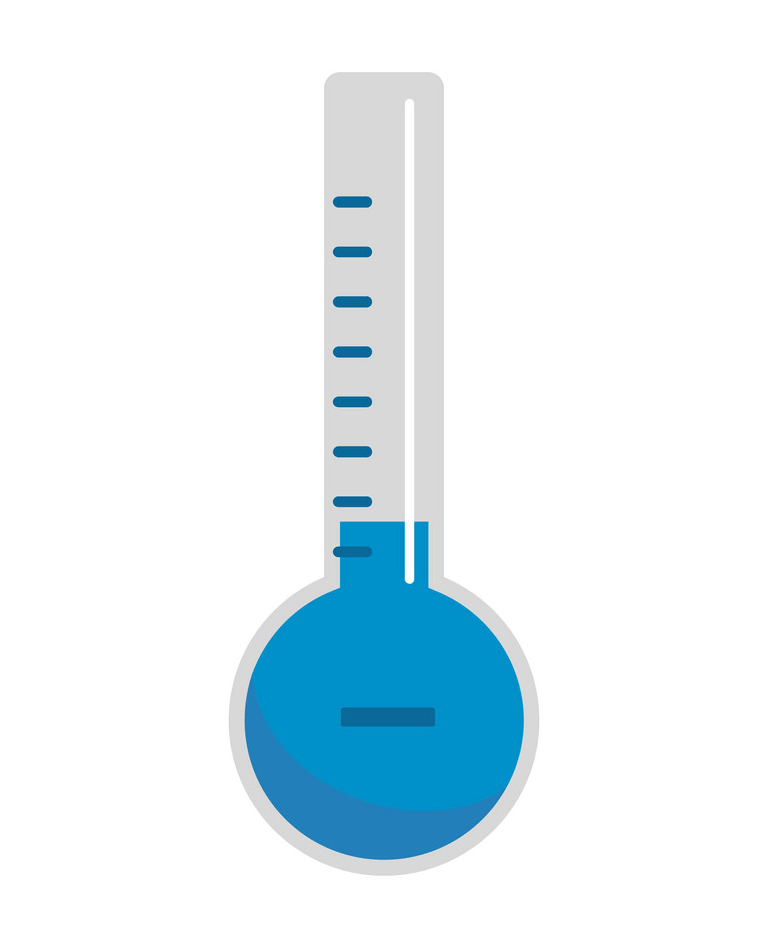 Icon Cold Thermometer clipart