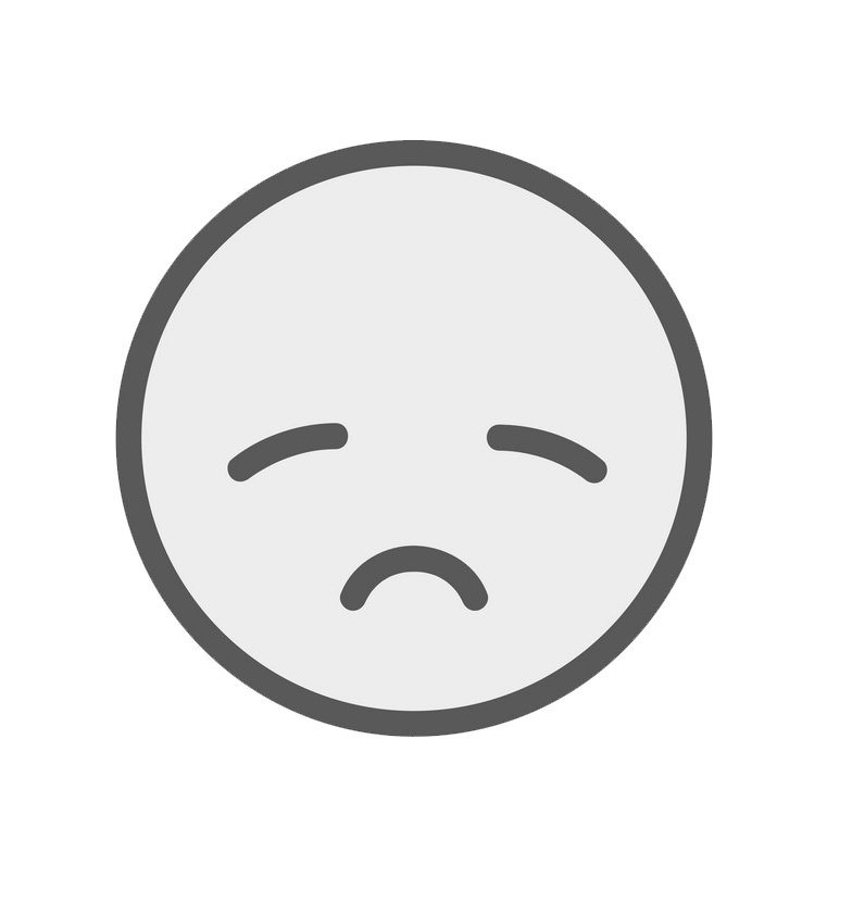 Icon Sad Face clipart transparent