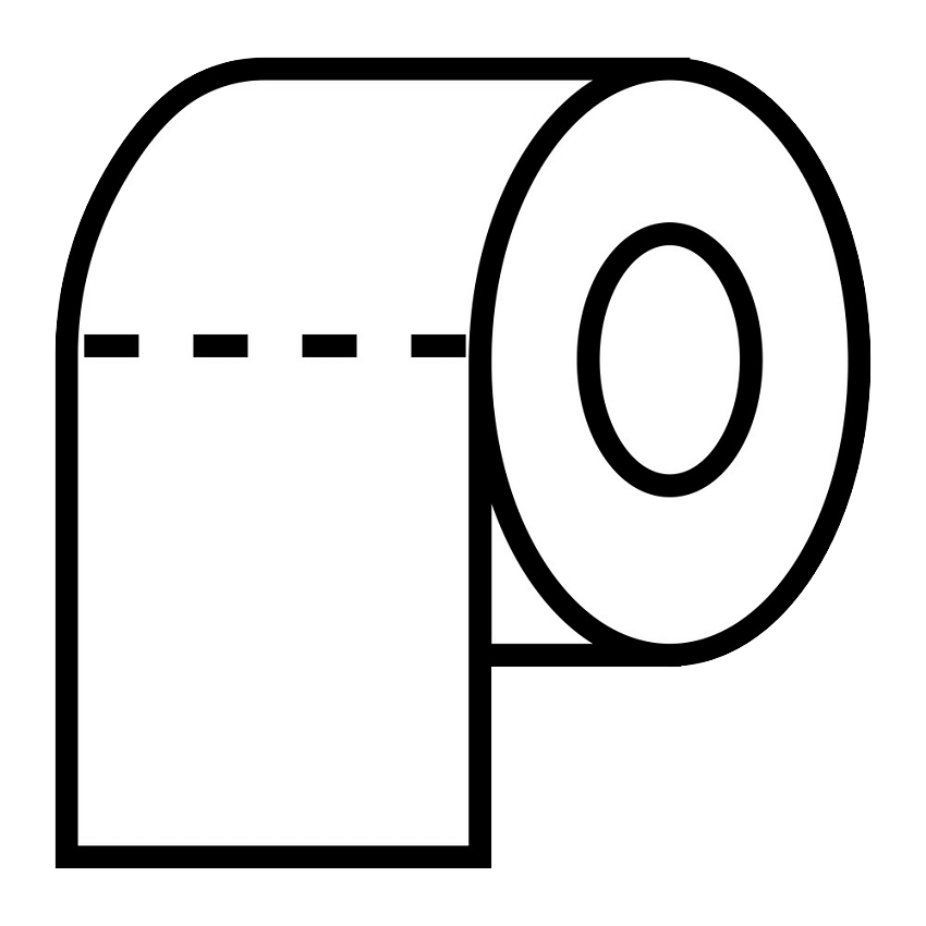 Icon Toilet Paper clipart transparent