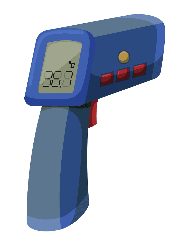 Infrared Thermometer clipart transparent