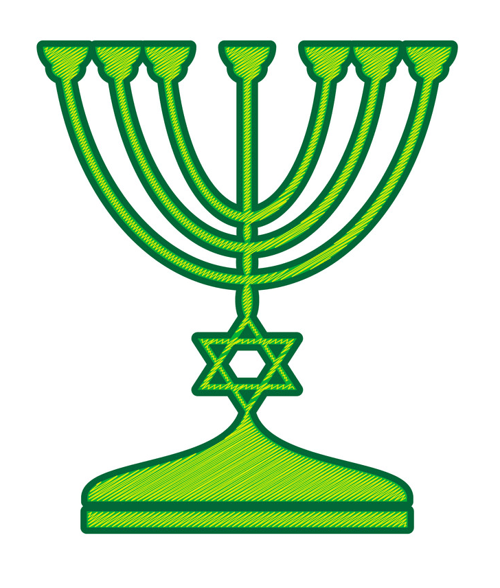 Jewish Menorah clipart 1