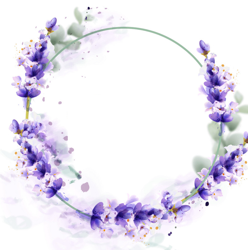 Lavender Wreath clipart png