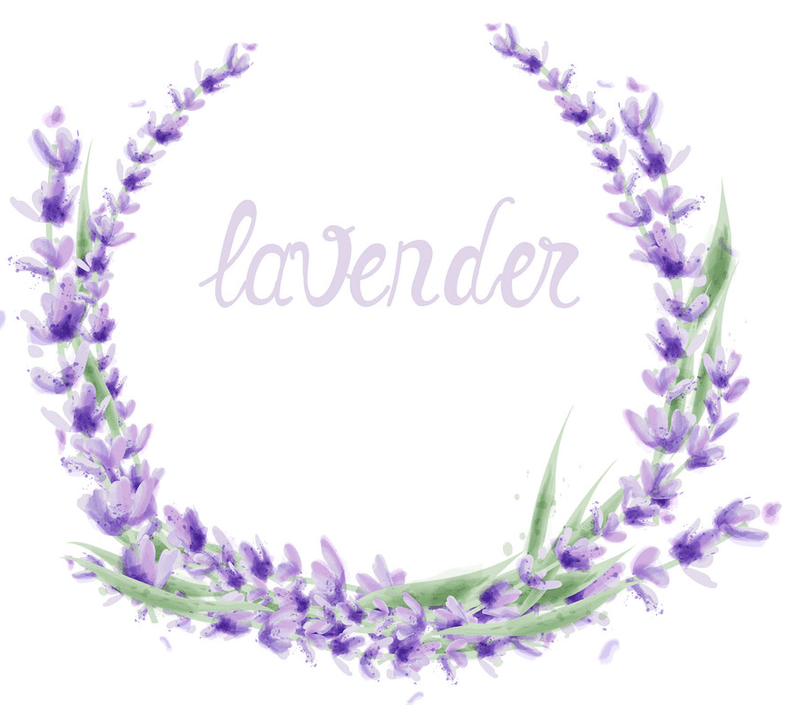Lavender Wreath clipart