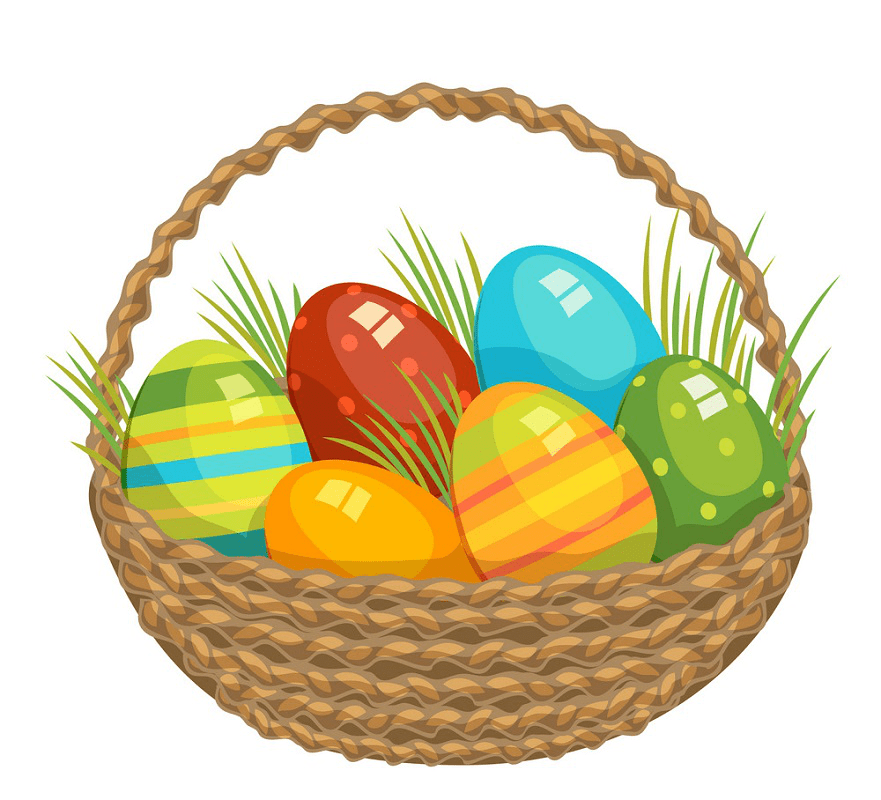 Lovely Easter Basket clipart