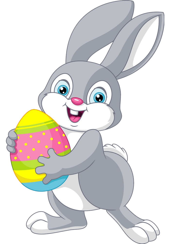 Lovely Easter Rabbit clipart transparent