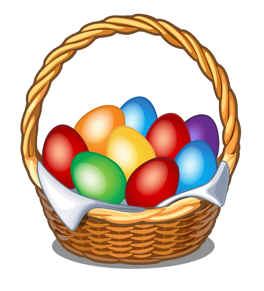 Nice Easter Basket clipart transparent