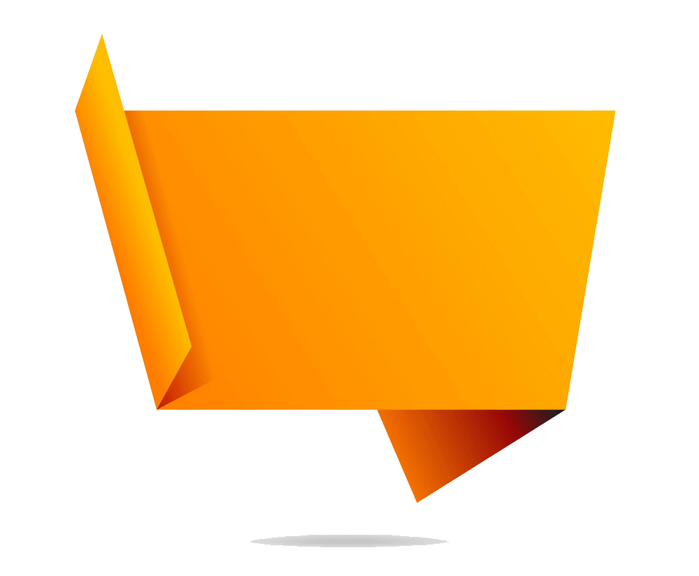 Orange Banner clipart transparent