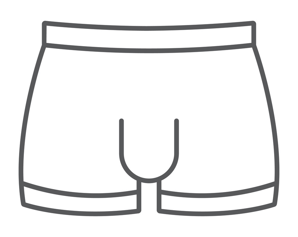 Outline Underwear clipart