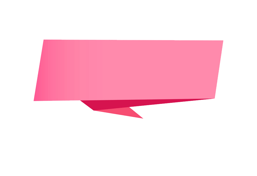Pink Banner clipart transparent
