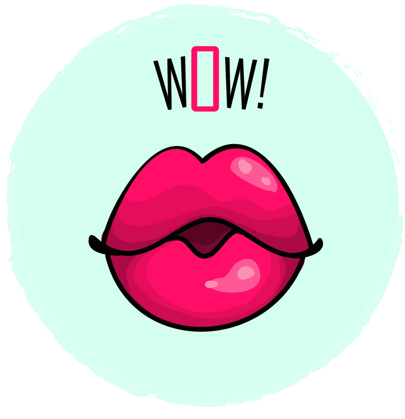 Pink Lips clipart 2