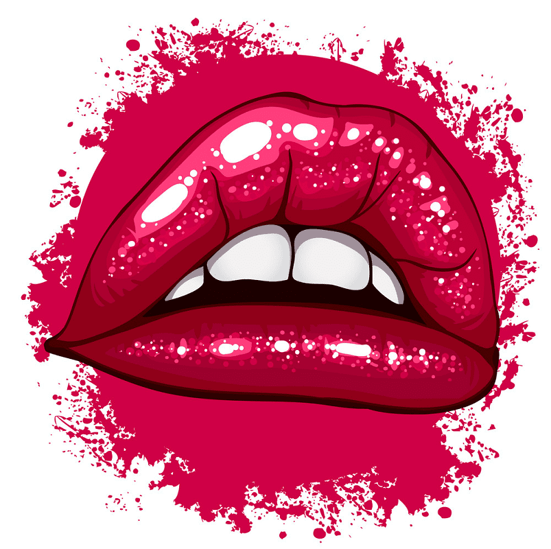 Pink Lips clipart 3